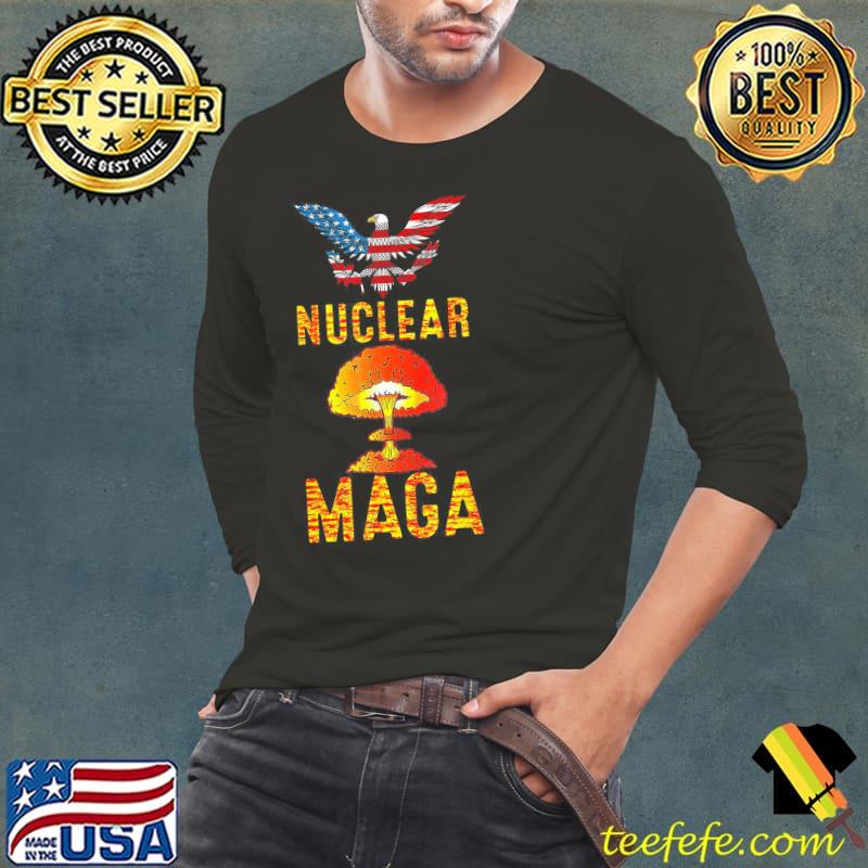 Nuclear maga America Trump usa eagle flag s Long Sleeve Tee Nuclear maga America Trump usa eagle flag s Long Sleeve Tee