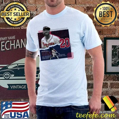 Number 20 marcell ozuna baseball sport shirt