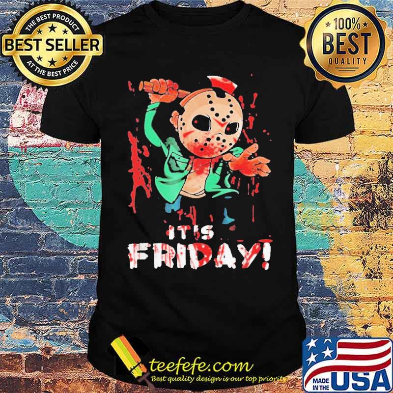Offical Friday 13th funny halloween horror graphic horror movie cartoon style Shirt