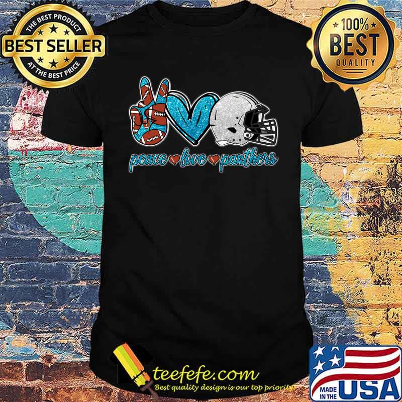Peace Love Panthers Football Team Classic T-Shirt