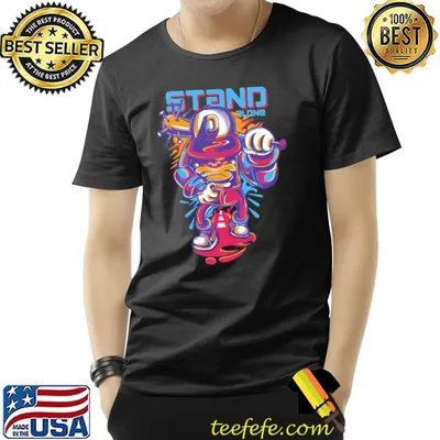 People monkey stand alone vintage style art sport shirt