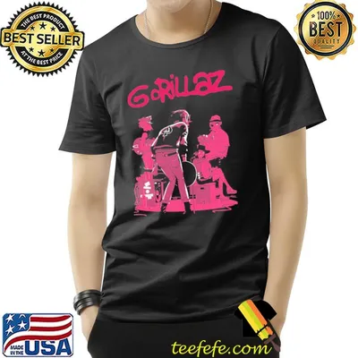 Pink art gorillaz are an english virtual band shirt