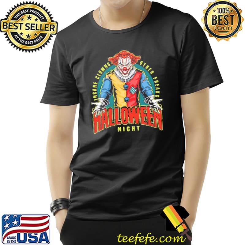 Play in the night party joker clown halloween spooky night classic shirt