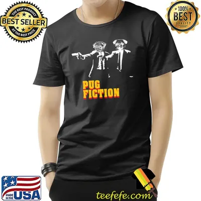 Pulp dogs pug fiction classic shirt