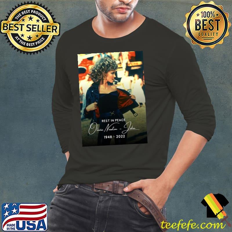 Rest in peace olivia newton john 19482022 classic s Long Sleeve Tee Rest in peace olivia newton john 19482022 classic s Long Sleeve Tee