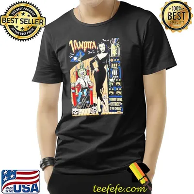 Retro art vampira halloween spooky night shirt