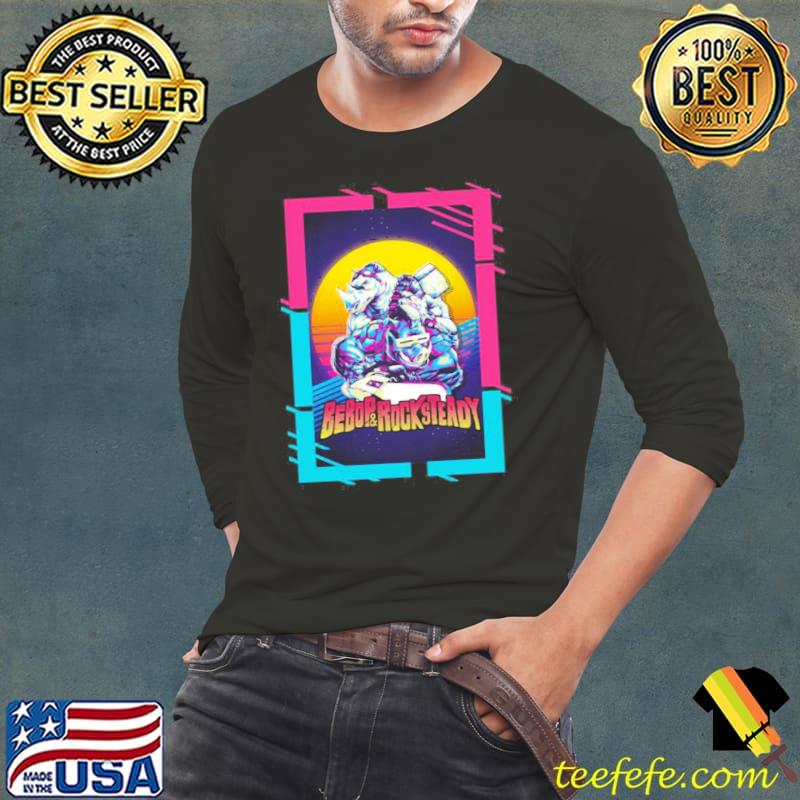 Retro bebop rocksteadynage mutant ninja turtles classic s Long Sleeve Tee Retro bebop rocksteadynage mutant ninja turtles classic s Long Sleeve Tee