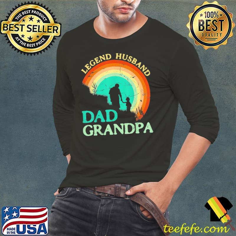 Retro father's day dad the legend husband dad grandpa classic s Long Sleeve Tee Retro father's day dad the legend husband dad grandpa classic s Long Sleeve Tee