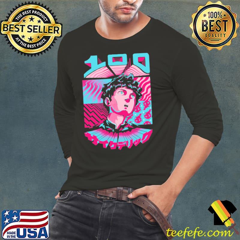 Retro psycho head 100 anime manga artwork classic s Long Sleeve Tee Retro psycho head 100 anime manga artwork classic s Long Sleeve Tee