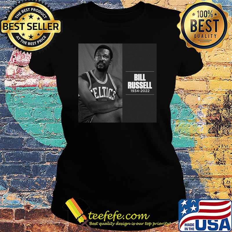 Rip Bill Russell 1934-2022 T-Shirt Ladies tee Rip Bill Russell 1934-2022 T-Shirt Ladies tee