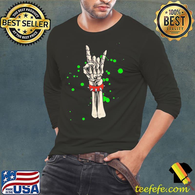 Rocker skeleton hand rock on costume halloween classic s Long Sleeve Tee Rocker skeleton hand rock on costume halloween classic s Long Sleeve Tee