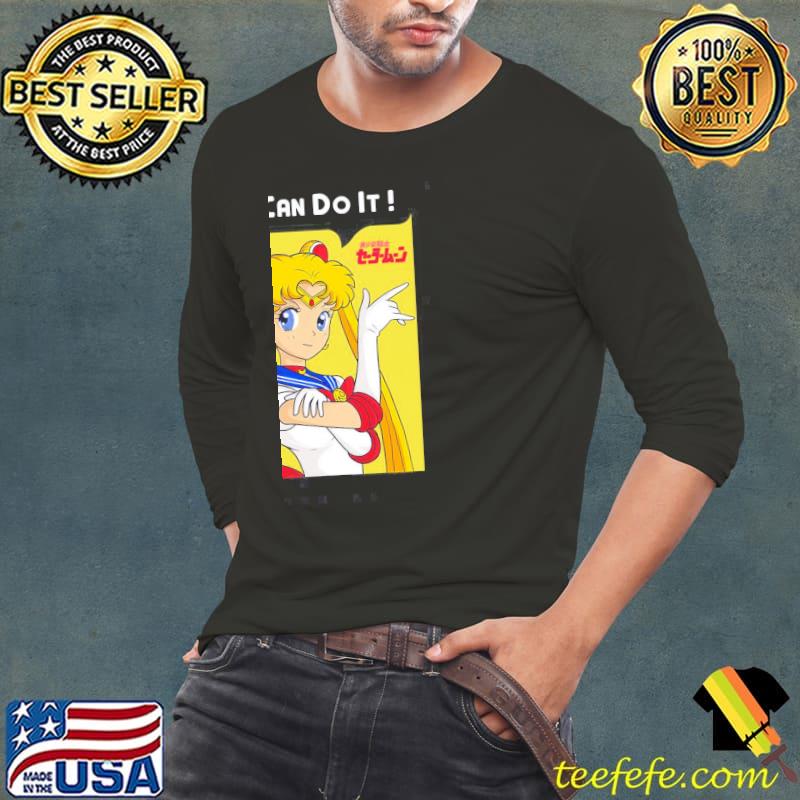 Sailor moon we can do it artwork classic s Long Sleeve Tee Sailor moon we can do it artwork classic s Long Sleeve Tee