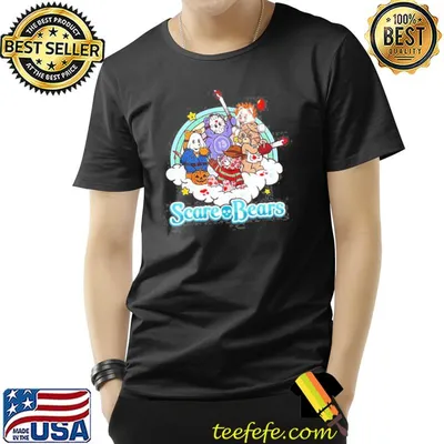 Scare bears horror bears funny halloween shirt