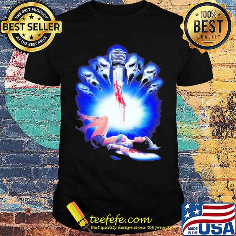 Scream Ghostface Blood Horror Movie Poster Shirt