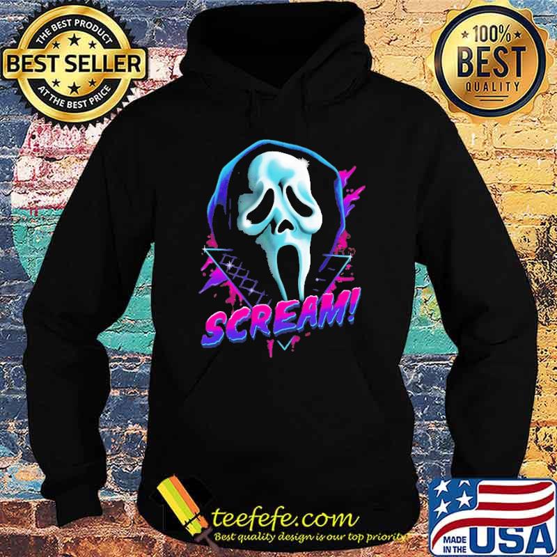 Scream Ghostface Neon Shirt Hoodie Scream Ghostface Neon Shirt Hoodie