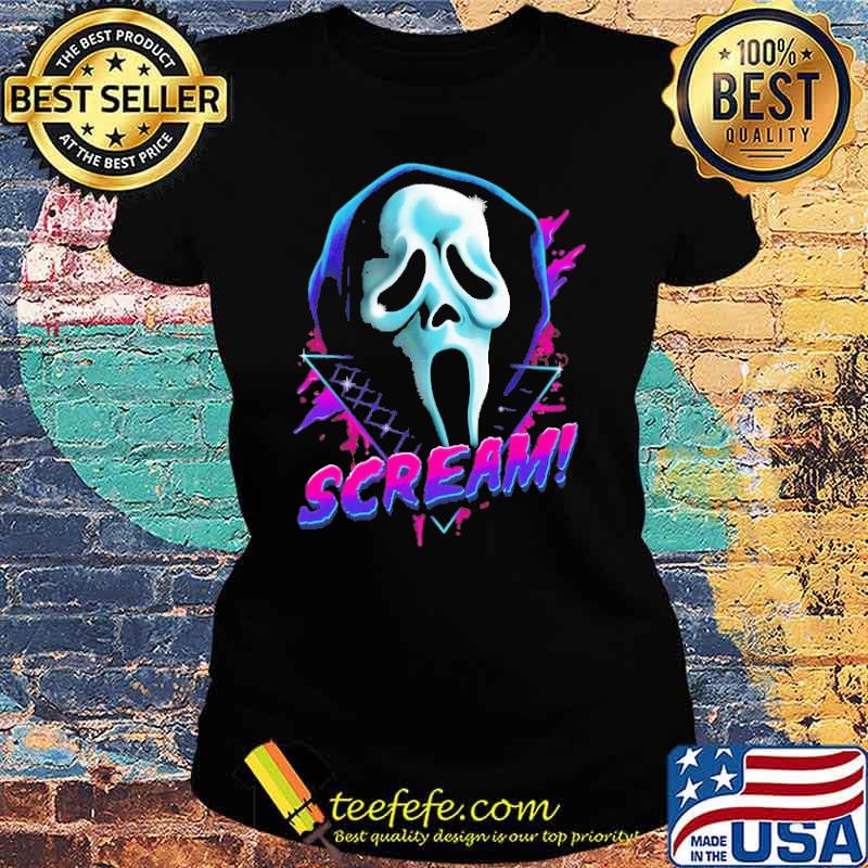 Scream Ghostface Neon Shirt Ladies tee Scream Ghostface Neon Shirt Ladies tee