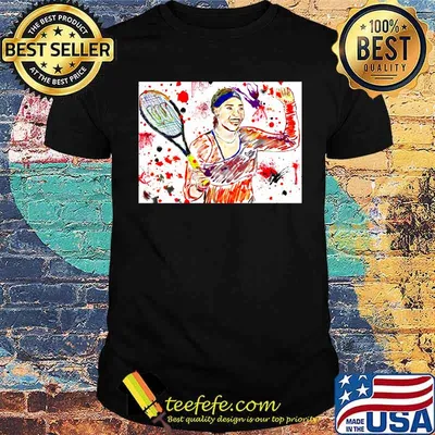 Serena Williams with paint splatter background Classic T-Shirt