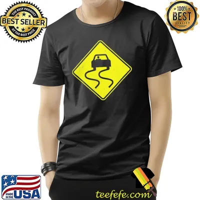 Slippery when wet sign classic shirt