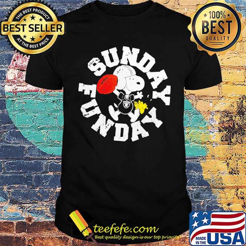Snoopy and Woodstock sunday funday Las Vegas Raiders shirt