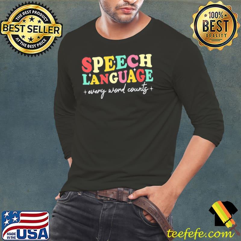 Speech therapy speech language therapy pathologist retro slp classic s Long Sleeve Tee Speech therapy speech language therapy pathologist retro slp classic s Long Sleeve Tee