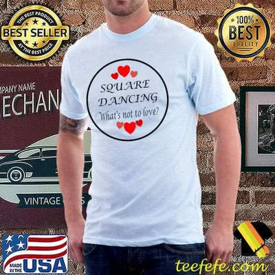 Square dancing what's not to love hearts red T-Shirt