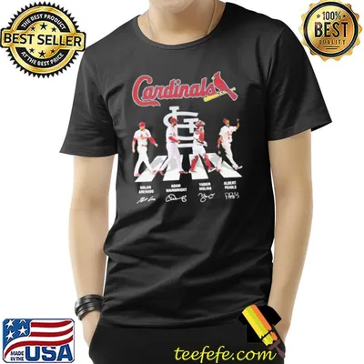 St. louis cardinals nolan arenado adam wainwright albert pujols and yadier molina abbey road sportshirt