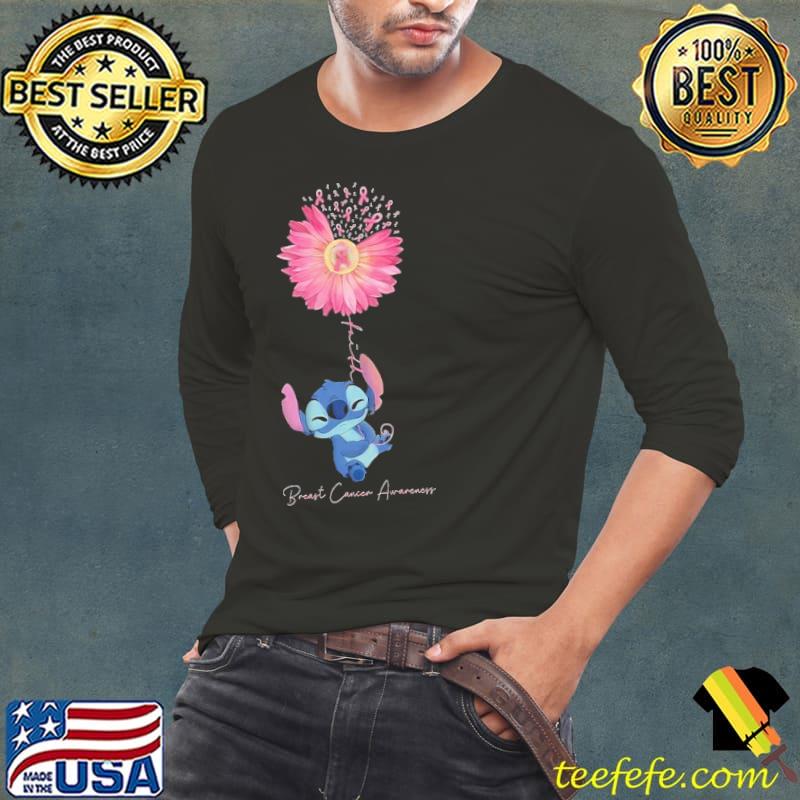 Stitch nope breast cancer awareness pink daisy faith cute classic s Long Sleeve Tee Stitch nope breast cancer awareness pink daisy faith cute classic s Long Sleeve Tee