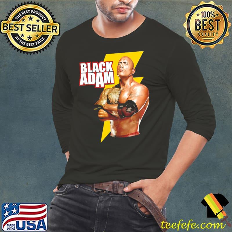 Super stars black adam the rock graphic classic s Long Sleeve Tee Super stars black adam the rock graphic classic s Long Sleeve Tee