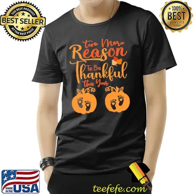 Thanksgiving pregnancy thanksgiving twin pregnancy announcement baby reveal classic shirt