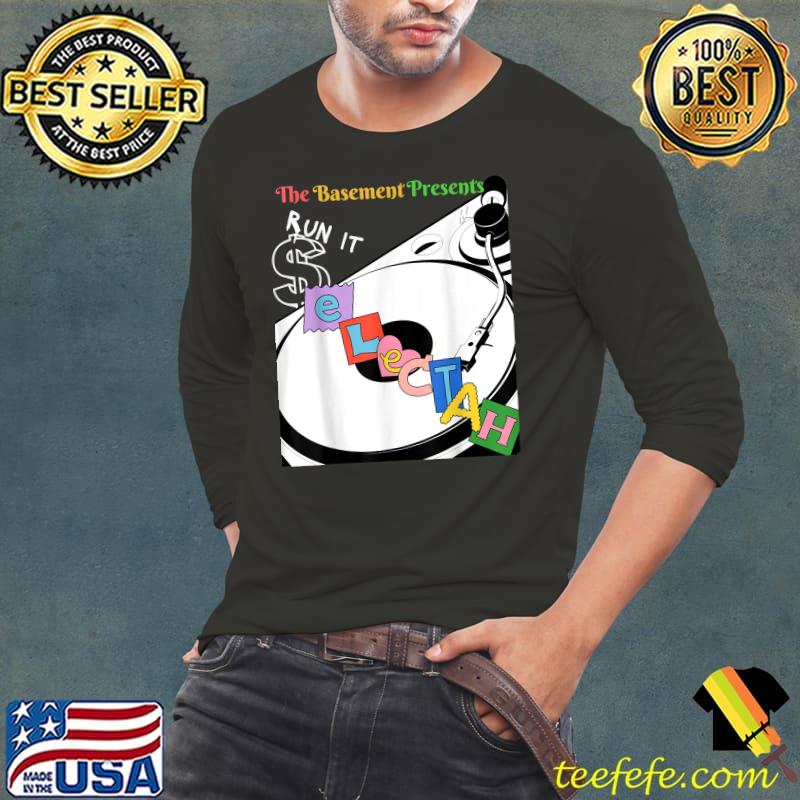 The Basement Presents Run It Selecta T-Shirt Long Sleeve Tee The Basement Presents Run It Selecta T-Shirt Long Sleeve Tee