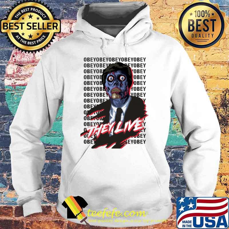 They Live 1988 Obey Skull Poster Movie Shirt Hoodie They Live 1988 Obey Skull Poster Movie Shirt Hoodie