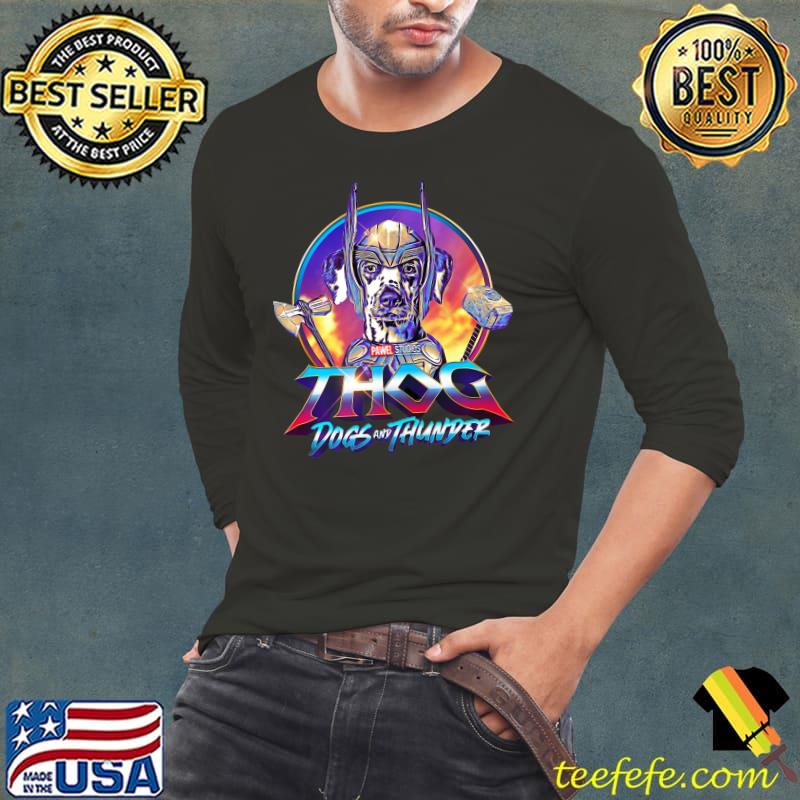 Thog Dogs And Thunder Marvel Captain Dalmatian Puppy For Christmas T-Shirt Long Sleeve Tee Thog Dogs And Thunder Marvel Captain Dalmatian Puppy For Christmas T-Shirt Long Sleeve Tee