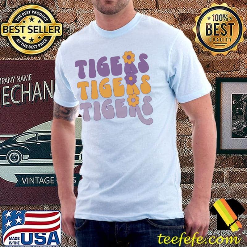 Tigers Tigers Tigers Flower ICon Shirt