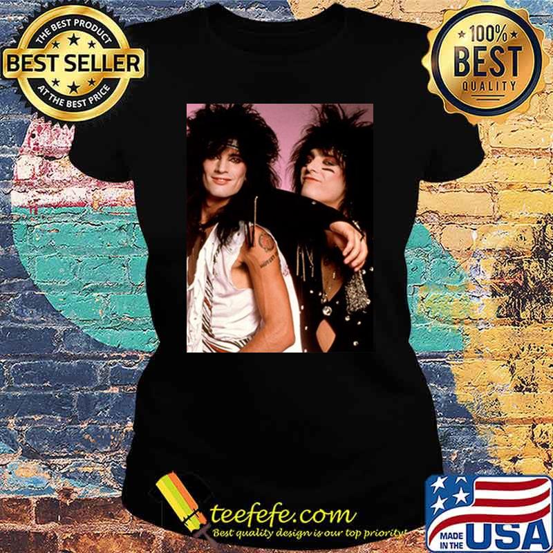 Tommy Lee & Nikki Sixx - Poster Classic T-Shirt Ladies tee Tommy Lee & Nikki Sixx - Poster Classic T-Shirt Ladies tee