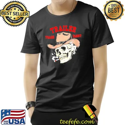 Trailer trash tammy skull smoking classic shirt