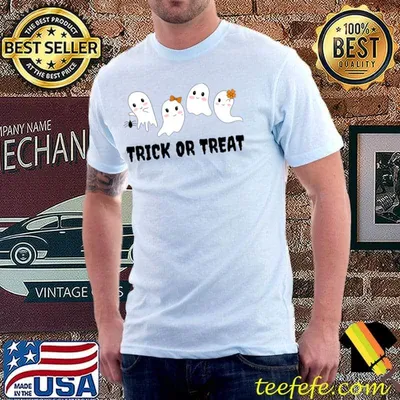 Trick Or Treat Ghosts Cute Halloween T-Shirt