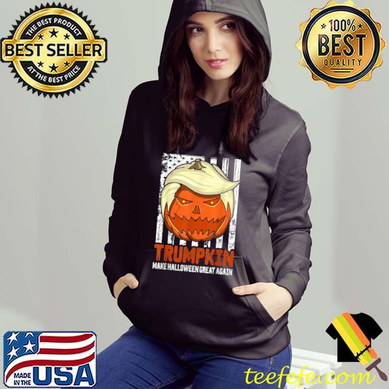 Trumpkin Make Halloween Great Again Usa Flag T-Shirt Hoodie Trumpkin Make Halloween Great Again Usa Flag T-Shirt Hoodie