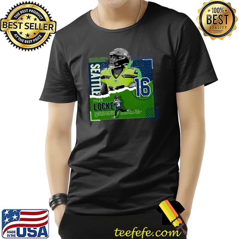 Tyler Lockett Football Paper Poster Seahawks T-Shirt