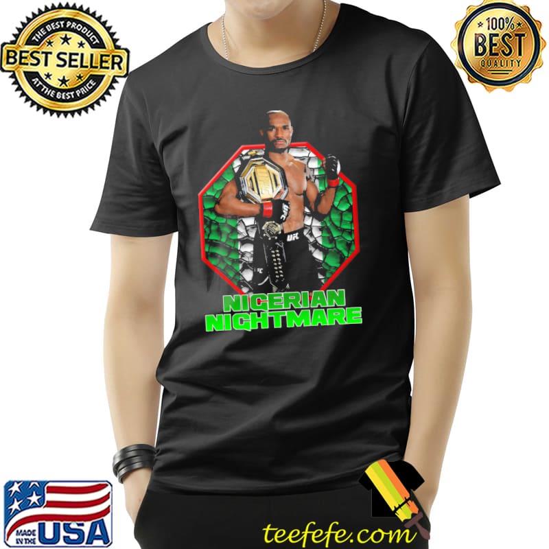 Ufc welterweight champion kamaru usman nigerian nightmare design sport shirt Ufc welterweight champion kamaru usman nigerian nightmare design sport shirt