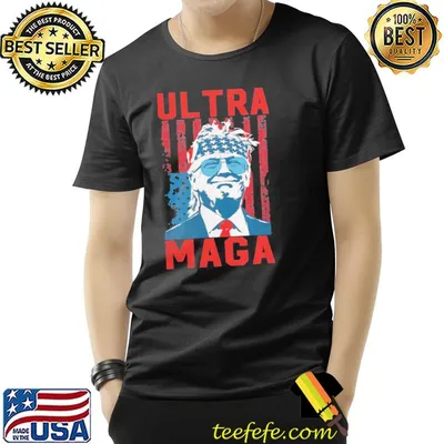 Ultra maga king 2024 vintage usa flag shirt
