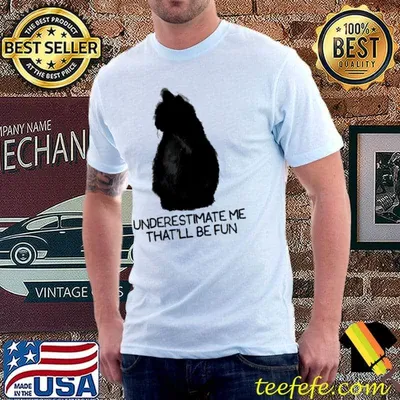 Underestimate Me That'll Be Fun Cat Shirt