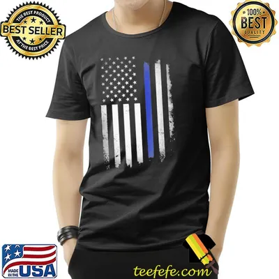 Us police usa American flag back the blue lives matter classic shirt