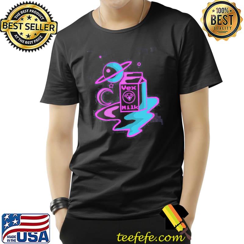 Vex milk neon art destiny game shirt