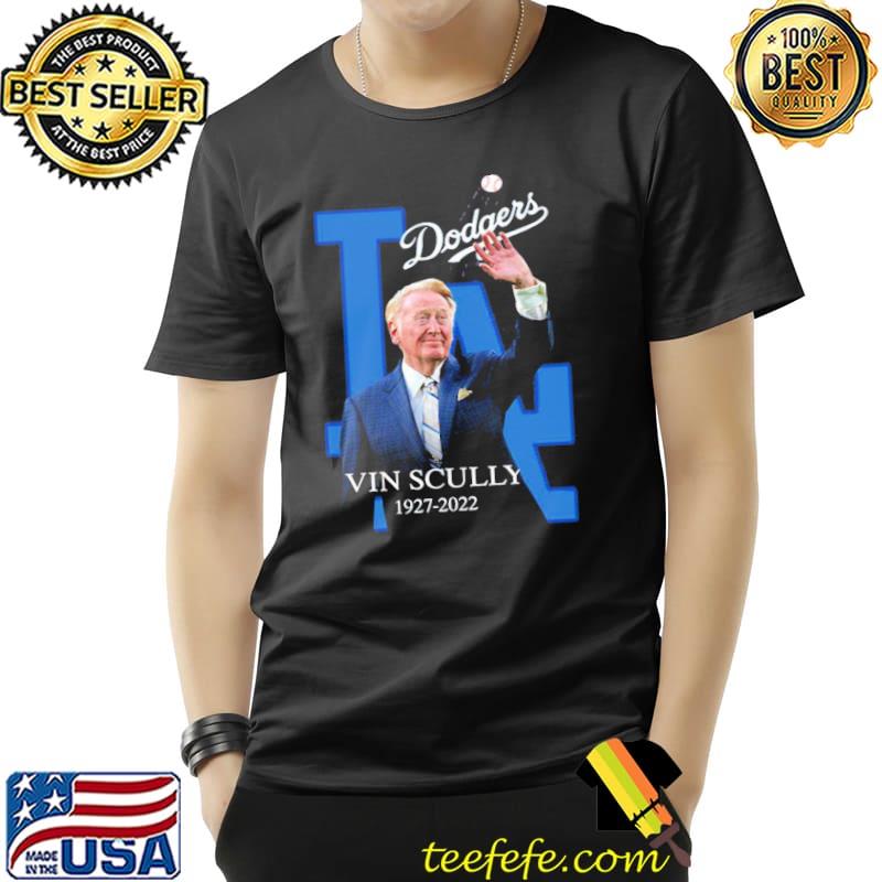 LA Dodgers Vin Scully Forever The Voice Of Dodgers 1927-2022 Signatures T- Shirt, hoodie, sweater, long sleeve and tank top