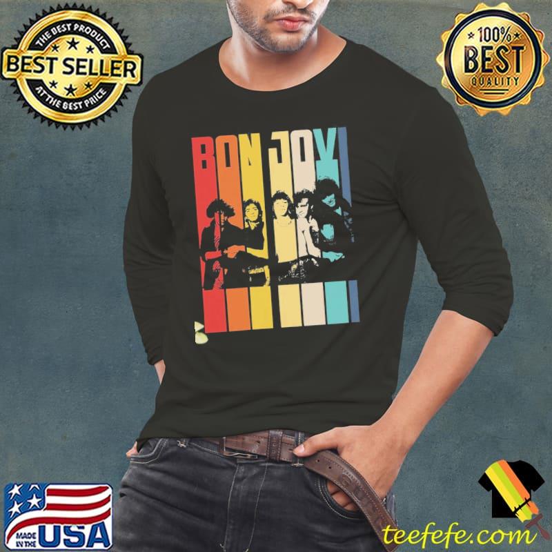 Vintage retro bon jovI classic s Long Sleeve Tee Vintage retro bon jovI classic s Long Sleeve Tee