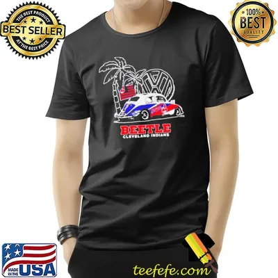 Volkswagen beetle Cleveland indians car logo shirt