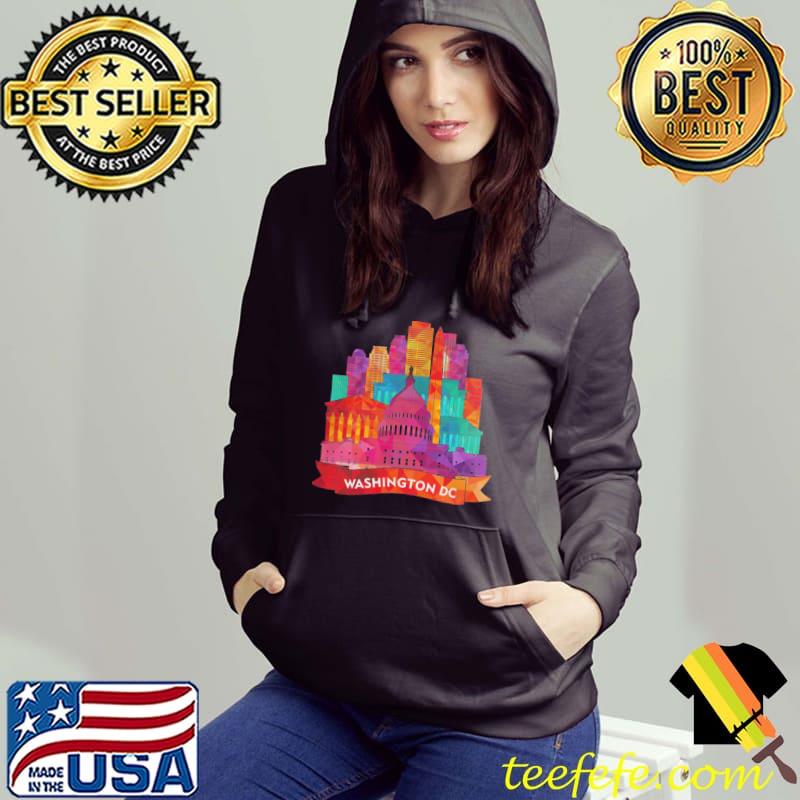 Washington DC usa capital landmarks art souvenir classic s Hoodie Washington DC usa capital landmarks art souvenir classic s Hoodie