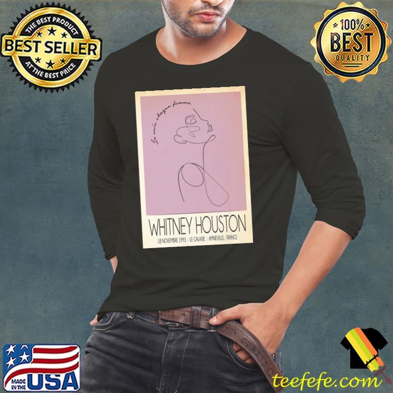 Whitney Houston, Live In France Classic T-Shirt Long Sleeve Tee Whitney Houston, Live In France Classic T-Shirt Long Sleeve Tee