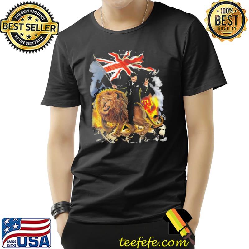 Winston churchill pm of united Kingdom v for victory classic shirt