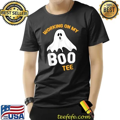 Working On My Boo Tee Halloween Workout Weightlifting T-Shirt